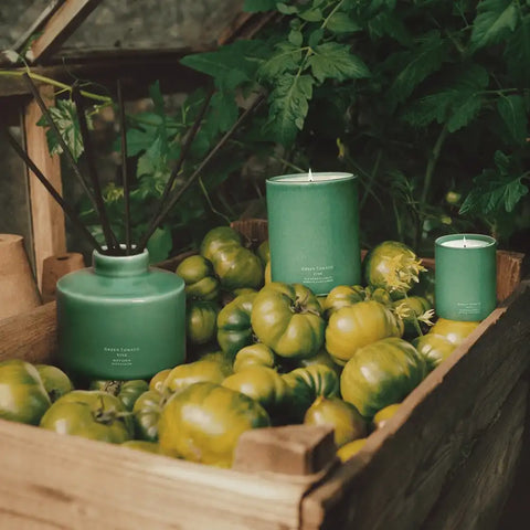 Green Tomato Vine Townhouse Candle