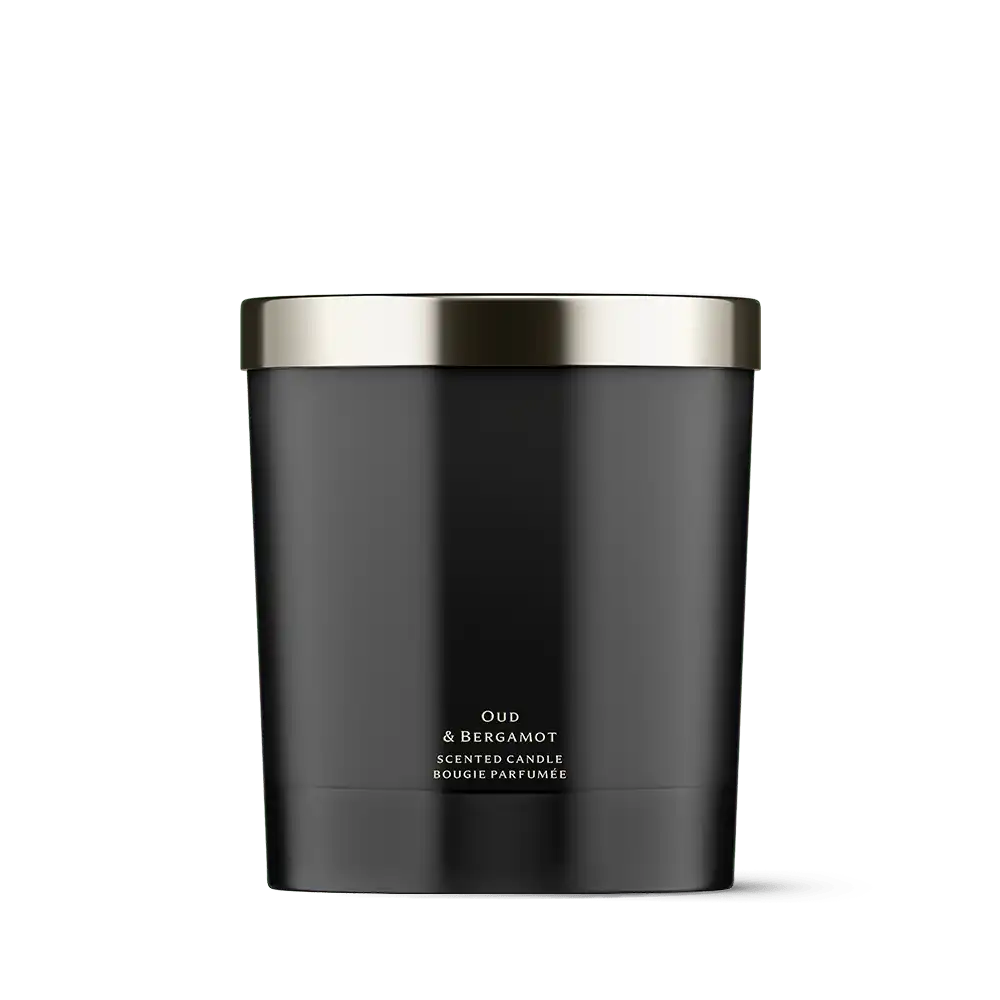 Oud & Bergamot Scented Candle