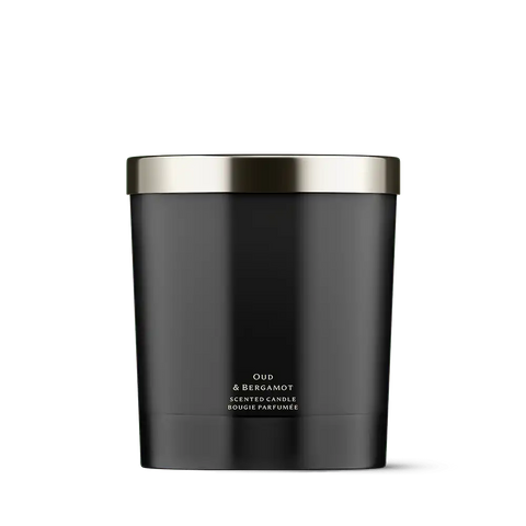 Oud & Bergamot Scented Candle
